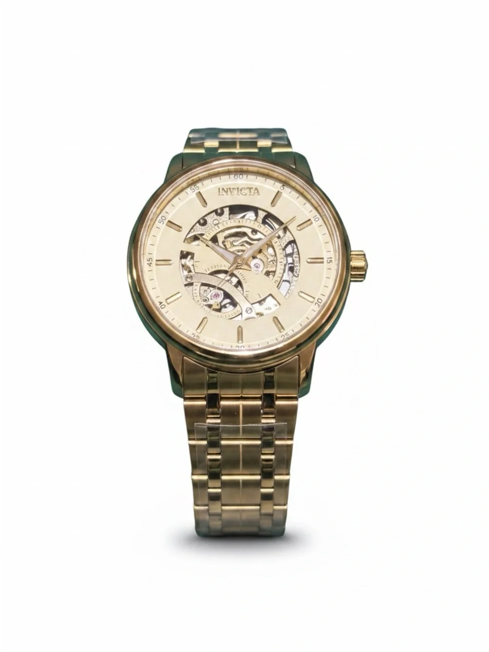 Invicta Objet D Art Automatic Men's Watch w/ Skeleton Dial - 40mm. Gold (69115)